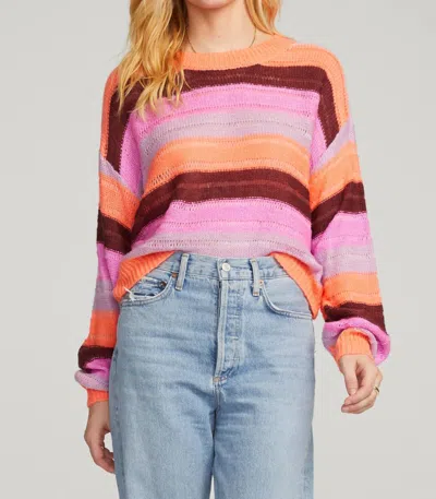 Saltwater Luxe Jed Sweater In Multi Stripe