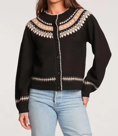 Saltwater Luxe Joss Cardigan In Black