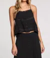 Saltwater Luxe Kamryn Tank Top In Black In Black