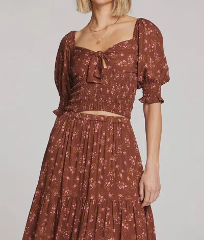 Saltwater Luxe Karington Top In Pecan In Beige