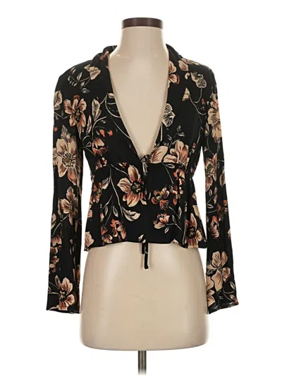 Pre-owned Saltwater Luxe Kimono In Black
