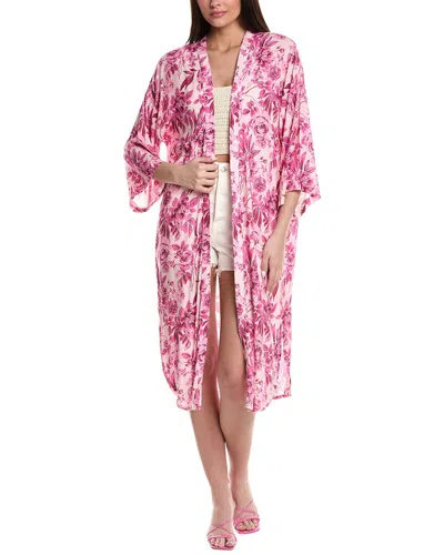 Saltwater Luxe Kimono In Pink