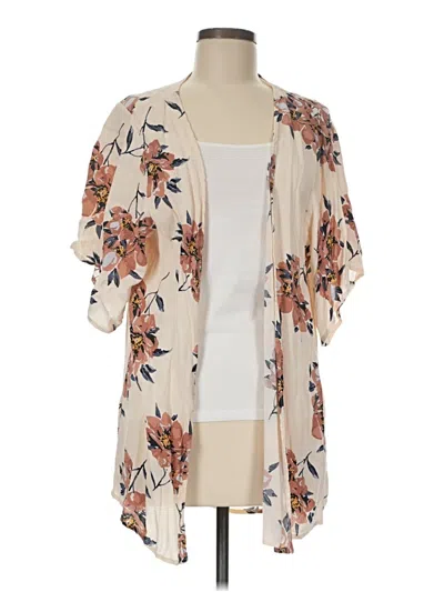 Pre-owned Saltwater Luxe Kimono In Tan