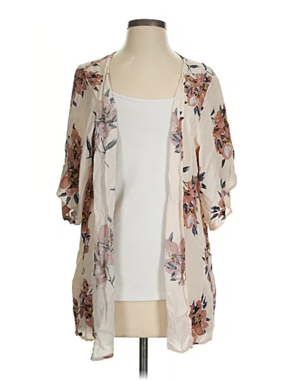 Pre-owned Saltwater Luxe Kimono In White