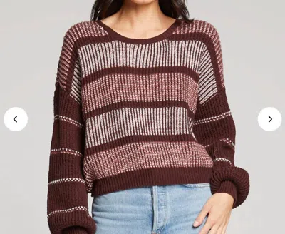 Saltwater Luxe Kimora Sweater Top In Multicolor