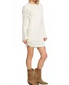 Saltwater Luxe Kindi Mini Dress In Natural In White
