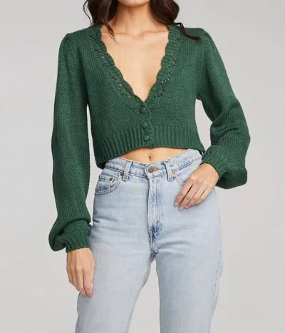 Saltwater Luxe Kit Long Sleeves Sweater In Forest Green