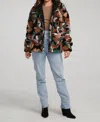 Saltwater Luxe Knoxville Sherpa Jacket In Multi In Brown