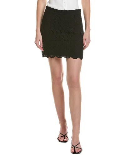 Saltwater Luxe Lace Mini Skirt In Black