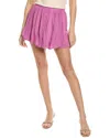 Shop Saltwater Luxe Lace Trim Skirt In Purple