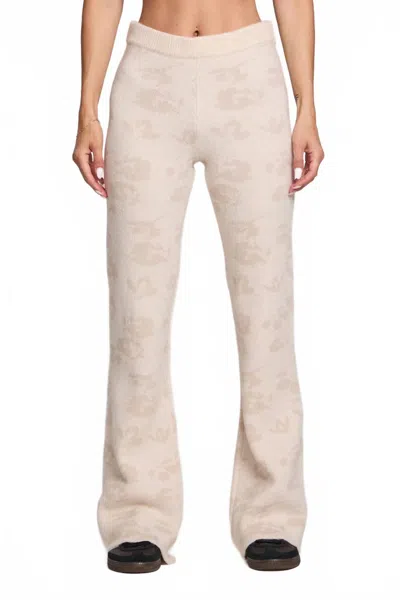 Saltwater Luxe Lakes Flare Leg Pants In Natural In Beige