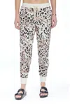 Saltwater Luxe Landon Pant In Vanilla Leopard Fiesta In Beige