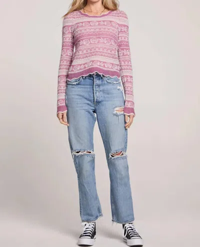 Saltwater Luxe Layla Sweater In Orchid In Pink