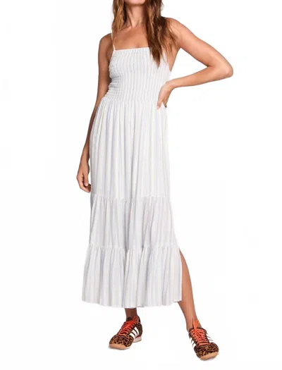 Saltwater Luxe Leon Midi Dress In Cloud Blue In White
