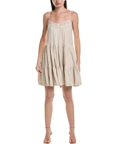 Saltwater Luxe Linen-blend Tank Mini Dress In Neutral