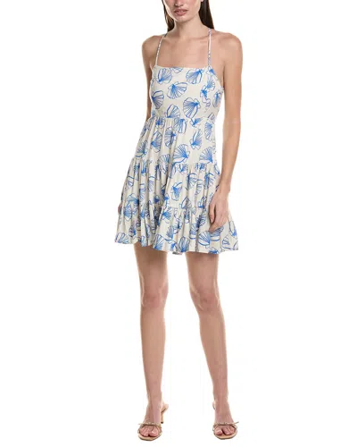 Saltwater Luxe Linen-blend Tank Mini Dress In Multi