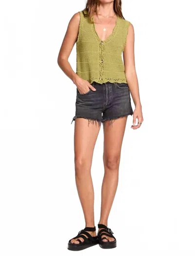 Saltwater Luxe Lissa Sweater Vest In Willow In Green