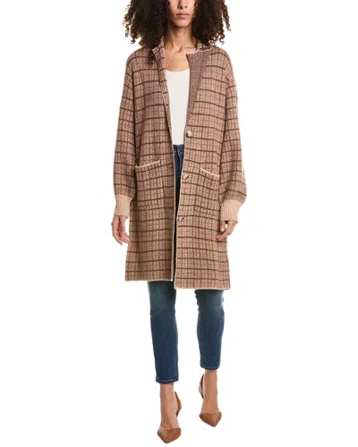 Saltwater Luxe Long Cardigan In Brown