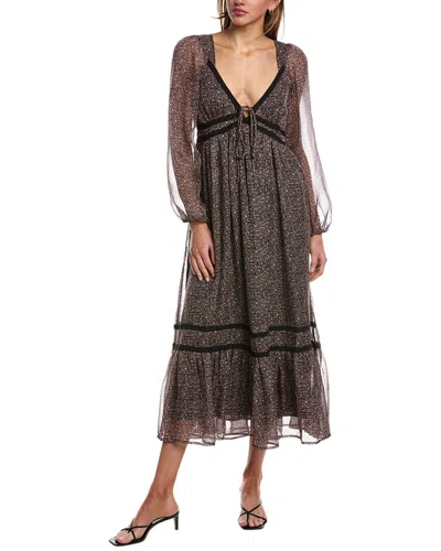 Saltwater Luxe Long Sleeve Maxi Dress In Black