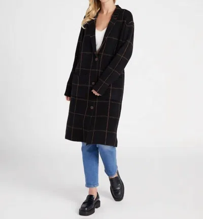 Saltwater Luxe Long Sweater Jacket In Black