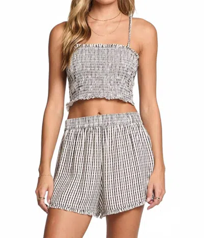 Saltwater Luxe Lyssandra Tank In Black White In Gray