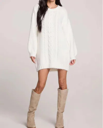 Saltwater Luxe Macy Sweater Dress In Natural In White