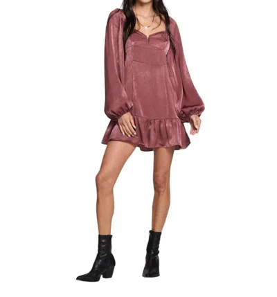 Saltwater Luxe Madox Mini Dress In Sangria In Brown