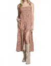 Saltwater Luxe Makayla Midi Dress In Floral Sunrise