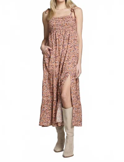 Saltwater Luxe Makayla Midi Dress In Floral Sunrise