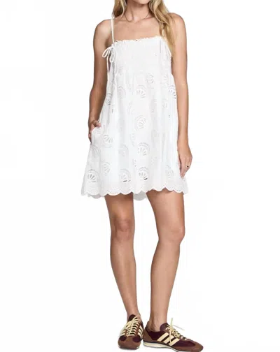 Saltwater Luxe Mara Eyelet Mini Dress In Salt In White