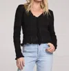 Saltwater Luxe Marlow Cardigan Sweater In Black In Black