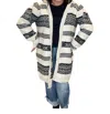 Saltwater Luxe Marsha Patterned Open Cardigan In Cream/black In Multi