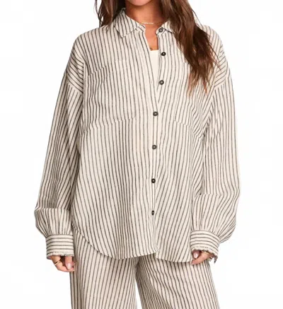 Saltwater Luxe Martey Top In Black & White In Multi