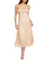 Saltwater Luxe Rose Bloom Maxi Dress In Multi In Beige