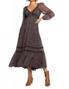 Saltwater Luxe Merrell Maxi Dress In Black In Gray