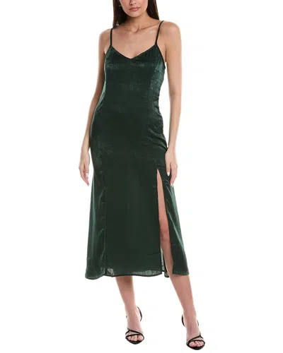 Saltwater Luxe Midi Slip Dress In Blue