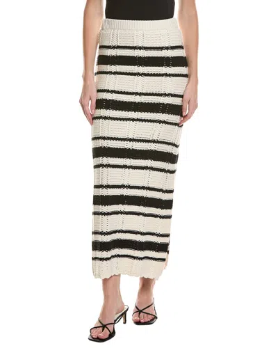 Saltwater Luxe Midi Sweater Skirt In White