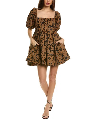 Saltwater Luxe Mini Dress In Brown