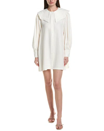 Saltwater Luxe Mini Shirtdress In Neutral