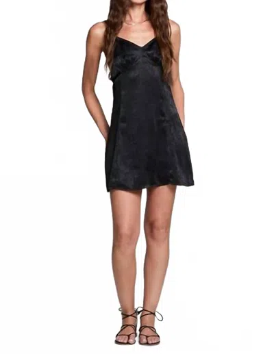 Saltwater Luxe Miramar Tank Mini Dress In Washed Black