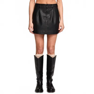 Saltwater Luxe Morgan Mini Skirt In Black In Blue