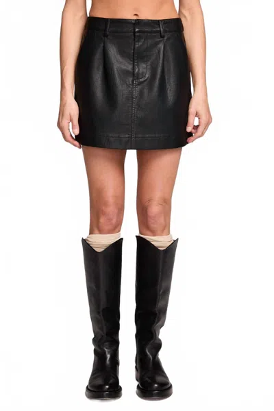 Saltwater Luxe Morgan Mini Skirt In Black In Blue