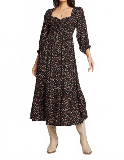 Saltwater Luxe Morgen Midi Dress In Black