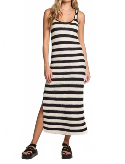 Saltwater Luxe Myah Midi Dress In Black White