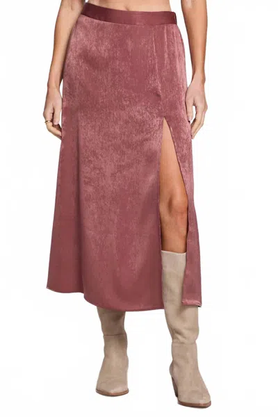 Saltwater Luxe Narissa Midi Skirt In Sangria In Yellow