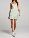 Saltwater Luxe Ocean Tank Emi Mini Dress In Teal Multi In Green