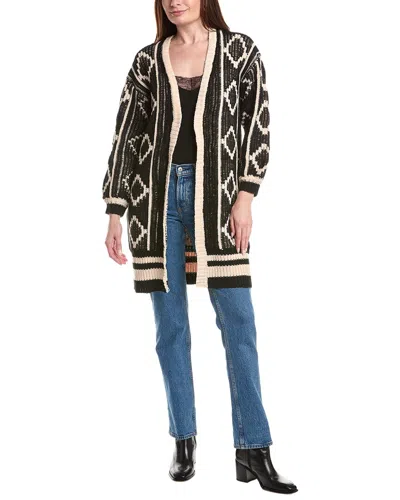 Saltwater Luxe Open Front Cardigan In Black