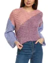 SALTWATER LUXE SALTWATER LUXE OPEN KNIT WOOL-BLEND SWEATER