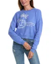 Saltwater Luxe Palm Sweater In Blue