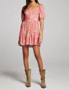 SALTWATER LUXE PARDEE MINI DRESS IN POPPY